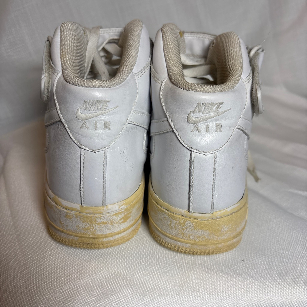 NIKE AIRFORCE 1 Midi Triple White Sneakers /Athletic Shoes - Picture 3 of 7
